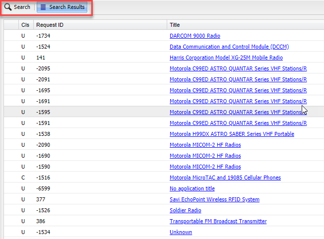 Search Results Toggle